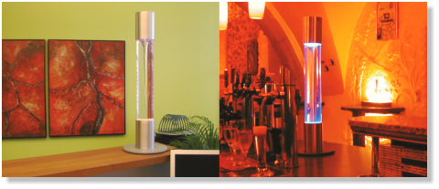 SPIRIT VITALIZER 800 CC im Bro eines Kunden der insgesamt 4 Wassersulen besitzt und in einem Lokal