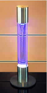 Wasser-Wirbel-Licht-Sule SPIRIT VITALIZER 800 CC - auch: Wassersule, Wasserlichtsule, Lichtsule, Farblichtsule, Wasserwirbel, Wirbelsule, Sprudelsule, Sprudellampe, Wasserlampe, Farblichtlampe, Vortex, Whirl, Tornado, Wirbelsturm