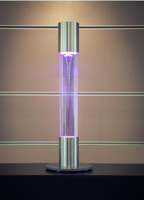Wasserwirbel-Lichtsule SPIRIT VITALIZER 800 CC - auch: Wassersule, Wasserlichtsule, Lichtsule, Farblichtsule, Wasserwirbel, Wirbelsule, Sprudelsule, Sprudellampe, Wasserlampe, Lampe, Farblichtlampe, Vortex, Tornado, Wirbel, Zimmerbrunnen, Regenboge